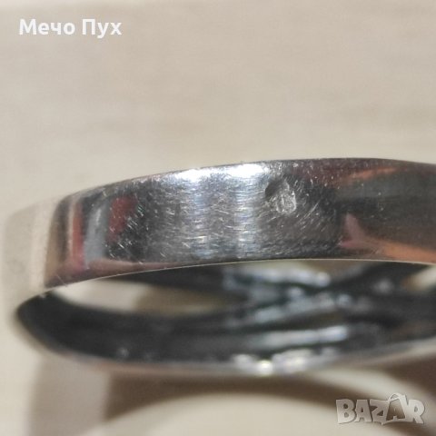 Сребърен пръстен мъжки 24мм (175), снимка 7 - Пръстени - 41691657