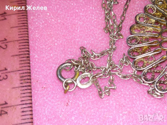 СТАРИНЕН ФИЛИГРАНЕН СРЕБЪРЕН МЕДАЛЬОН с ПЕРЛА и СРЕБЪРНА ВЕРИЖКА - СРЕБРО ВИСОКА ПРОБА 41899, снимка 16 - Антикварни и старинни предмети - 44406689