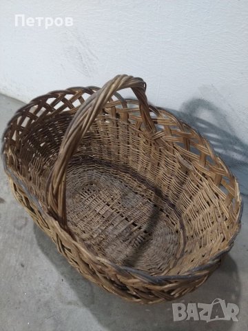 Продавам плетени кошници, плетен панер и плетена стъклена дамаджана от старо време., снимка 18 - Декорация за дома - 41775692