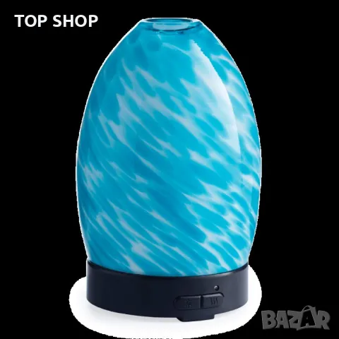 Дизайнерски арома дифузер със стъклено тяло и лед осветление ORAGE Aroma difuser , снимка 2 - Маши за коса - 48765250