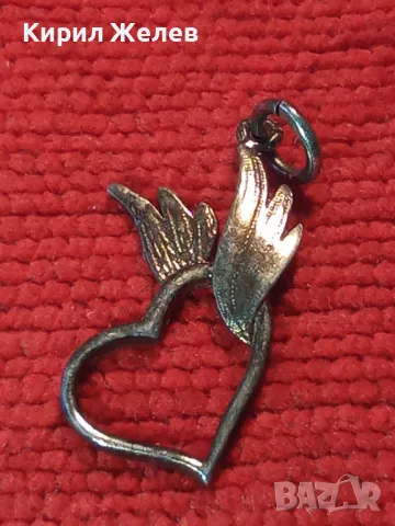 РОМАНТИЧЕН СЪРЦЕВИДЕН СРЕБЪРЕН МЕДАЛЬОН ЛАКИРАНО СРЕБРО 925 ФИНА РЪЧНА АРТ ИЗРАБОТКА 47511, снимка 10 - Колиета, медальони, синджири - 49551487