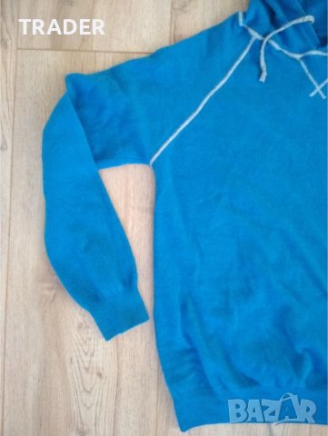 Вълнен пуловер 80% вълна термо блуза анорак MadeInItaly , снимка 6 - Пуловери - 31935363