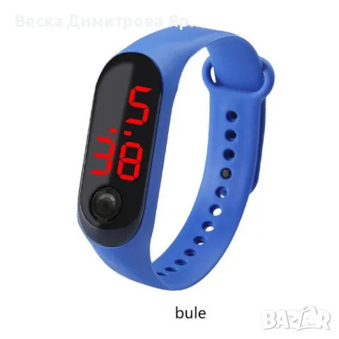 Детски LED часовник-гривна с 1 бърз бутон за управление WW14, снимка 6 - Детски - 47824820