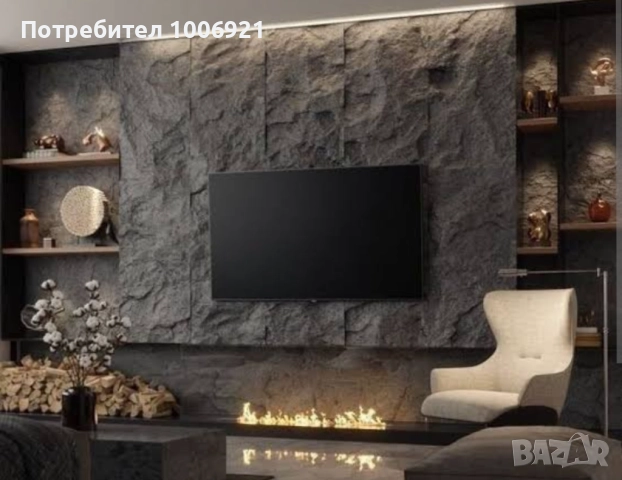 Тв стена pvc панели, wpc, Pu stone