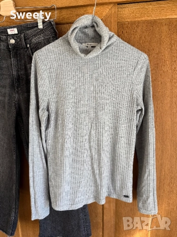 Pepe Jeans кроп дънки с висока талия, снимка 5 - Дънки - 52321720