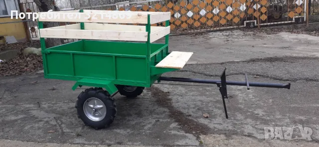 Самосвална ремарке за мотофреза