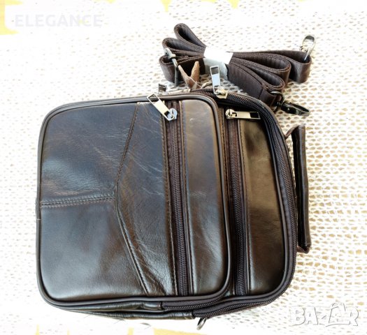 Мъжка кожена чантичка с 5 джоба, снимка 12 - Чанти - 34882515