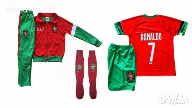 Blue Ronaldo 7 2026 Ал Насър син Детски комплект от 5 части Роналдо, снимка 6 - Футбол - 53576333
