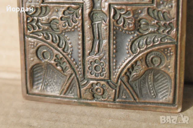 Възрожденска сребърна икона, снимка 12 - Антикварни и старинни предмети - 49483754