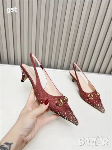 Уникални Редки Gucci Official Women shoes дамски обувки ток , снимка 1