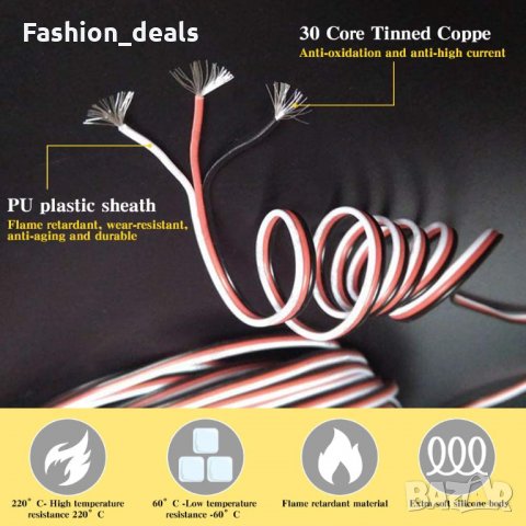 Нов комплект 25 броя удължителен кабел мъжки към женски Проводник, снимка 6 - Други - 34449441