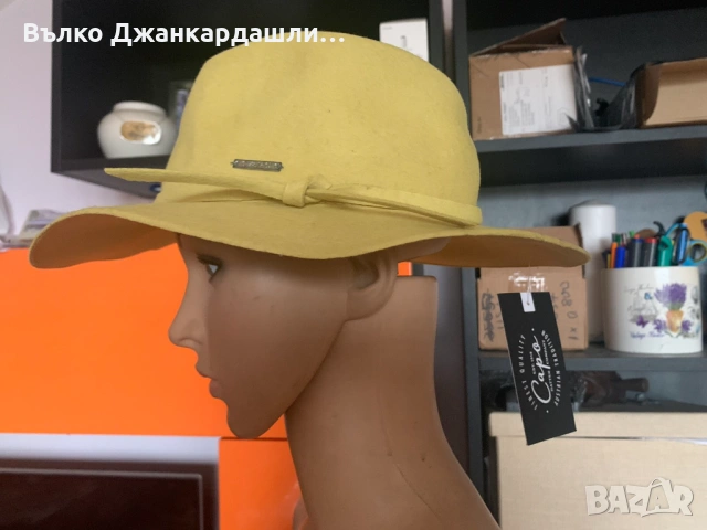 Шапка федора Capo Austria, нова с етикет, размер 56, снимка 2 - Шапки - 53095894