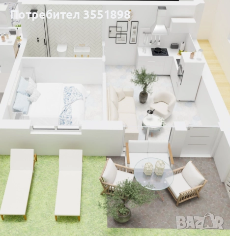 Двустаен апартамент на море – Ставрос, Северна Гърция, снимка 7 - Апартаменти - 52775046