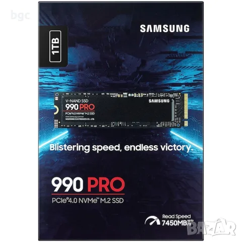 НОВ Samsung 990 PRO M.2 1000GB PCI Express 4.0 V-NAND MLC NVMe, снимка 2 - Твърди дискове - 55850110