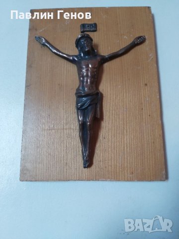 Стар кръст , Исус Христос 27.5х20см, снимка 2 - Антикварни и старинни предмети - 41393706