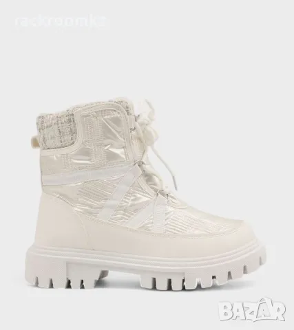 Дамски бели апрески с връзки K25-2 white