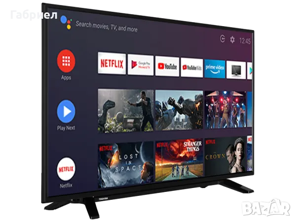 Телевизор Toshiba 43LA2063DG Led Smart tv , android tv , 43.0 “, снимка 4 - Телевизори - 49789038