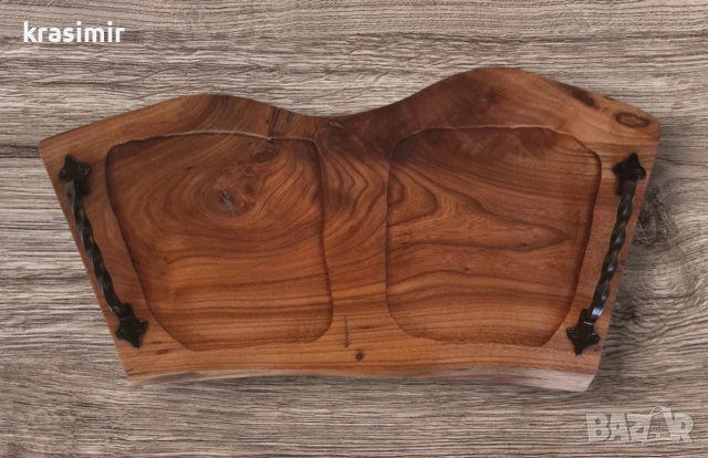 плато за сервиране и рязане от орех, снимка 3 - Аксесоари за кухня - 52619217