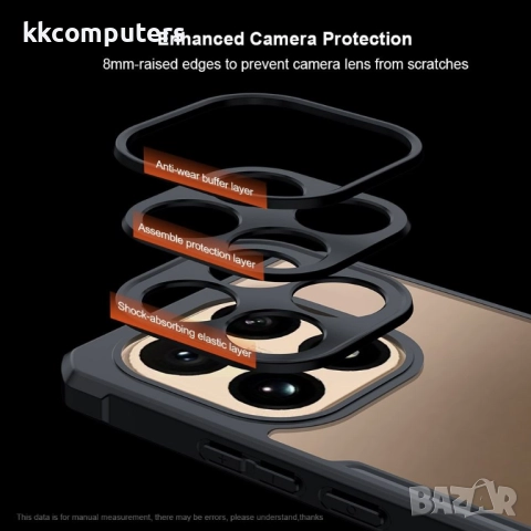 XUNDD Калъф за Xiaomi 15T с Прозрачен акрилен гръб | TPU рамка, Airbag технология, вкл. Протектор | , снимка 4 - Калъфи, кейсове - 52387620