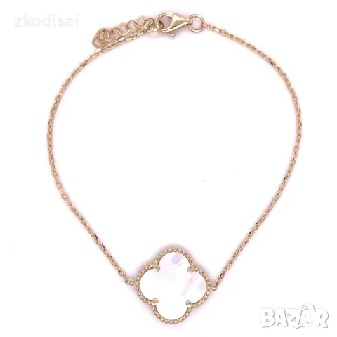 Златна дамска гривна Van Cleef & Arpels 2,66гр. 19,0см. 14кр. проба:585 модел:29551-6, снимка 1