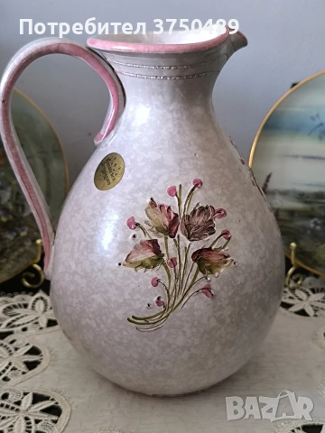 Красива керамична ръчно изработена ирисувана, снимка 2 - Декорация за дома - 53469964