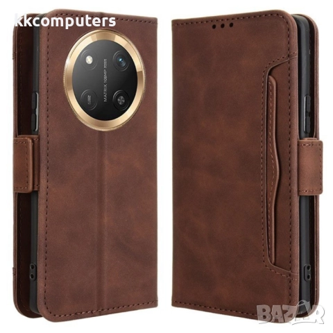 Honor Magic7 Lite 5G Magnetic Wallet Кожен Калъф и Протектор, снимка 5 - Калъфи, кейсове - 52623684