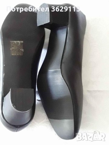 Дамски черни обувки  среден ток .  номер 41, снимка 5 - Дамски ежедневни обувки - 41393603