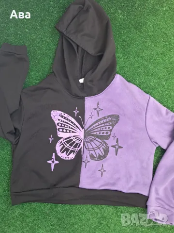 Детско худи от два цвята 