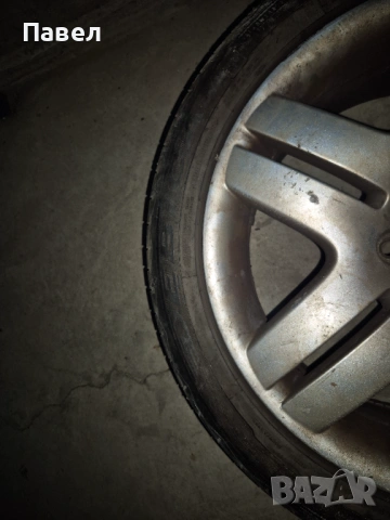 Джанти с гуми от бора/голф 5х100, снимка 6 - Гуми и джанти - 53641605