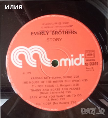 Everly Brothers – 1972 - Everly Brothers Story(2LP)(Midi – MID 66 010)(Rock & Roll,Pop Rock), снимка 8 - Грамофонни плочи - 44829498