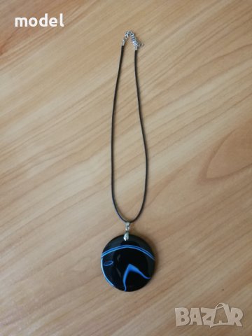 Колие камък Ахат, снимка 3 - Колиета, медальони, синджири - 32888606