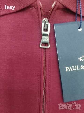 Мъжка тениска Паул Шарк Л последен размер в бордо цвят , снимка 2 - Тениски - 53169094