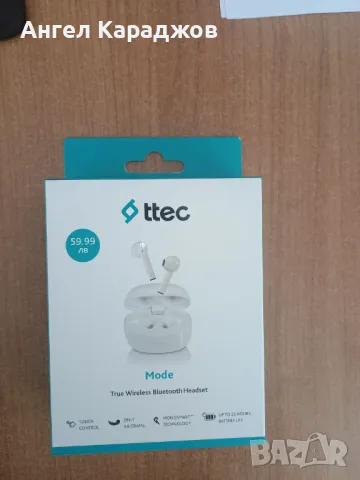 Продавам Bluetooth слушалки ttec 