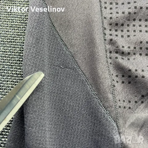 SALOMON Мъжка Еластична Тениска Размер L Сива Къс Ръкав Туристическа, снимка 3 - Тениски - 49831360