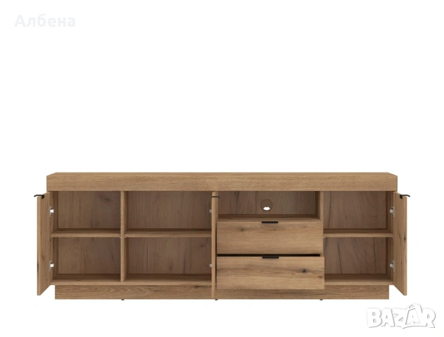 ТВ шкаф DELAMAR DLAF02 – крайбрежен дъб, снимка 2 - Шкафове - 53873087