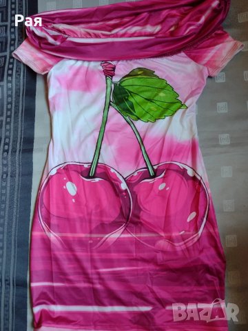 Рокля с череши, снимка 8 - Рокли - 50658030