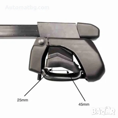 Напречни греди Automat, Багажник с ключ, 120см и 130см, До 75кг, снимка 4 - Аксесоари и консумативи - 48788714