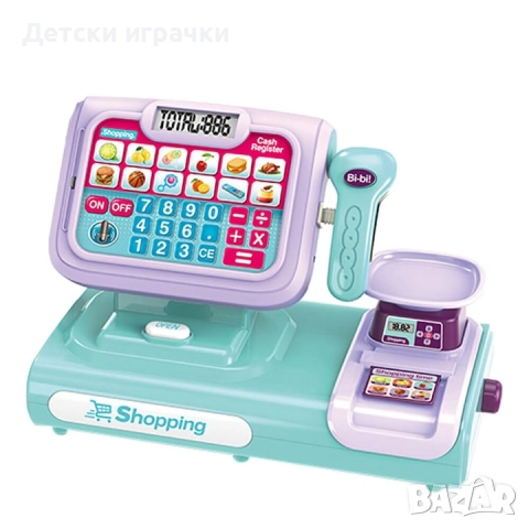 Касов апарат с тъчскрийн и скенер, с везна, снимка 2 - Образователни игри - 52834775