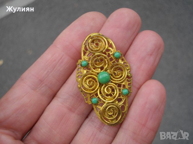 СТАРА БРОШКА, снимка 2 - Антикварни и старинни предмети - 42124798