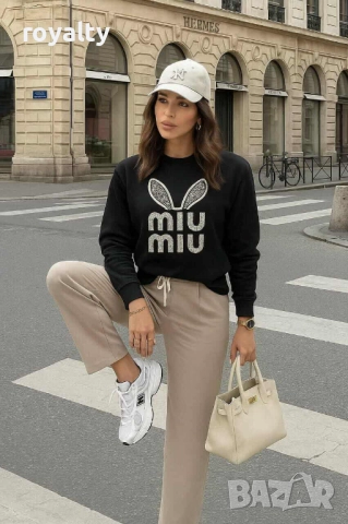 Miu Miu Черна Дамска Блуза 