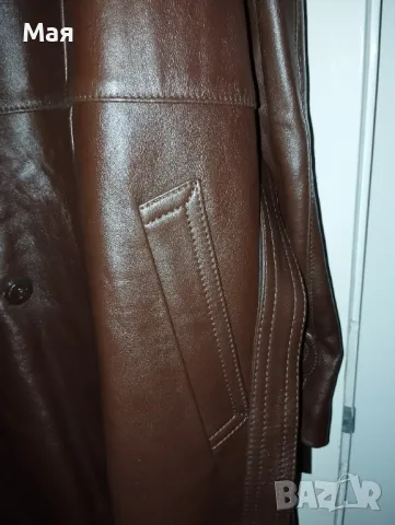 16.	Генералски реглан с кожена подплата и кожена яка, нов,  размер – 56 III цена : 450 лв., снимка 4 - Други - 47909847