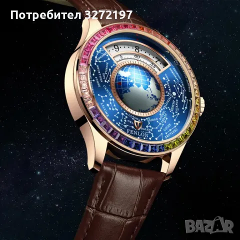 Fenlon Луксозен автоматичен механичен часовник,дизайнерски бизнес часовник