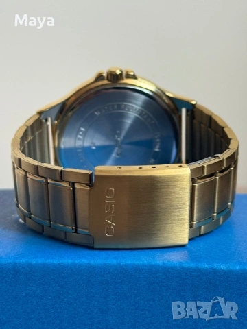 Casio MTP-V300G Златен Мъжки Часовник – като нов + кутия, снимка 4 - Мъжки - 53742285