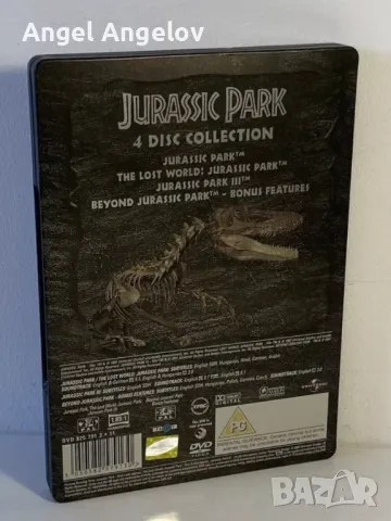 Jurassic Park Trilogy Steelbook DVD, снимка 2 - DVD филми - 48073652