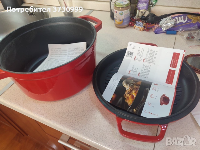 Чугунена тенджера , снимка 3 - Съдове за готвене - 53413495