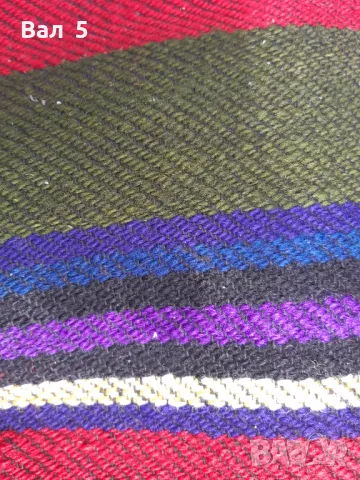 Красива вълнена черга - 120 / 400 см . Като нова, снимка 7 - Антикварни и старинни предмети - 49561107