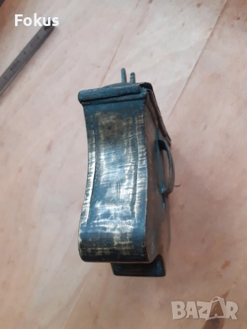 Стара възрожденска паласка фишекчийница барутница бронз, снимка 4 - Антикварни и старинни предмети - 52041784