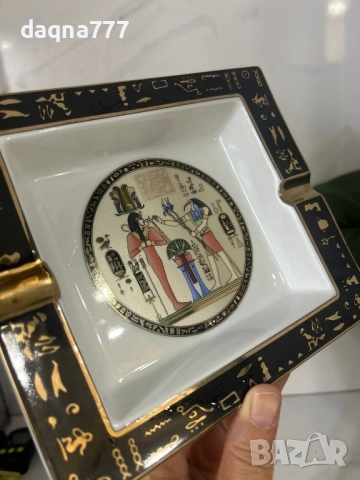 Великолепен пепелник с тема от египетската митология FM Фатхи Махмуд., снимка 6 - Антикварни и старинни предмети - 52822018