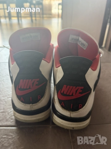 jordan 4 fire red, снимка 4 - Маратонки - 55767749