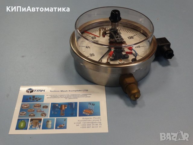 Ел. контактен Манометър Nuova Fima Ф 160, 160 bar, снимка 10 - Резервни части за машини - 34450161